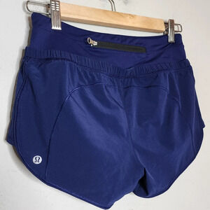 Lululemon Fast Lane Short Blue Women's Size 4 Lined